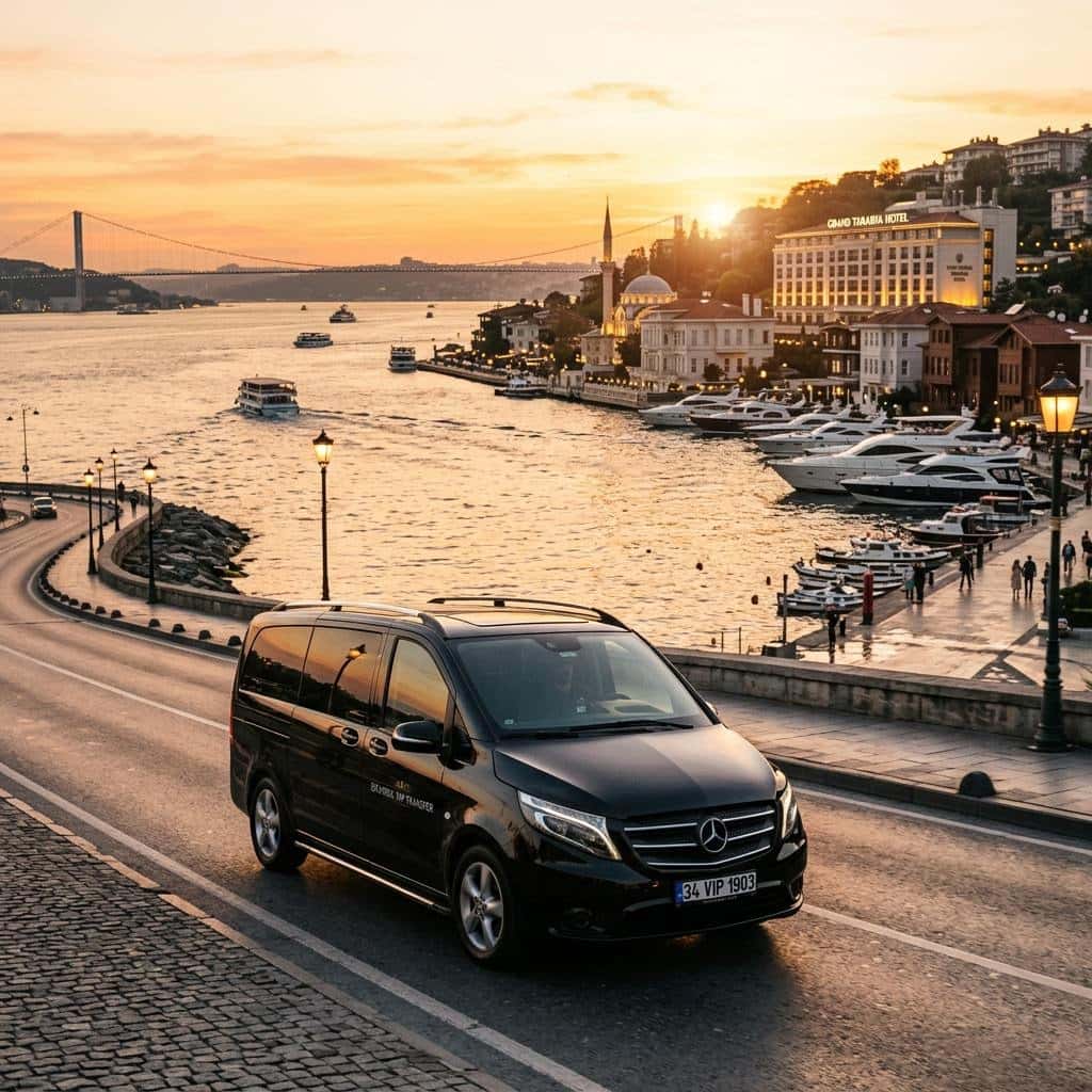 Traslado privado Tarabya (hoteles del Bósforo) – Aeropuerto de Estambul